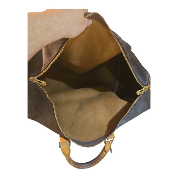 LV Mono Keepall some corner rubs ,fading torn tab - Picture 12 of 14